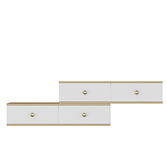 Hanah Home Zuzu Double - Roble Zafiro y Blanco Hanah Home Zuzu Double - Roble Zafiro y Blanco